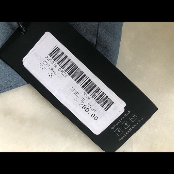 Noel Asmar steel blue slip dress - Picture 12 of 12